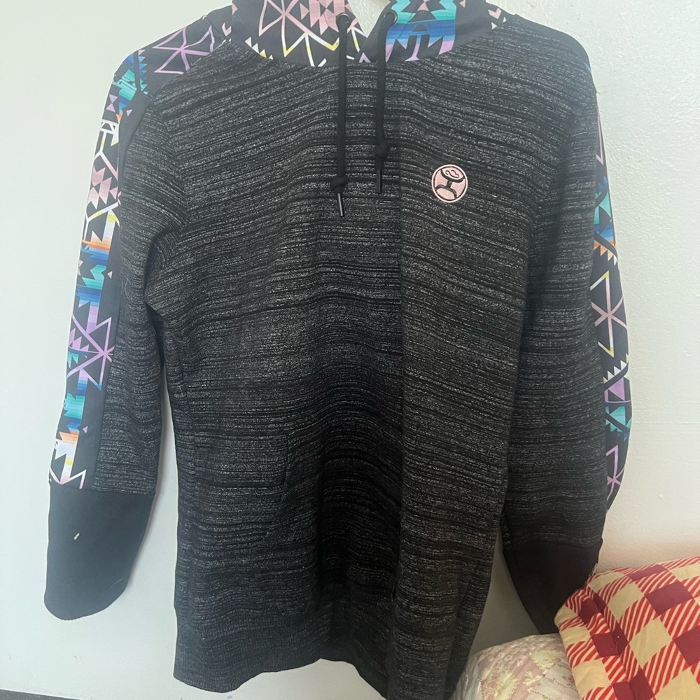 Hooey Black and Multicolor Patterned Men's Sweater